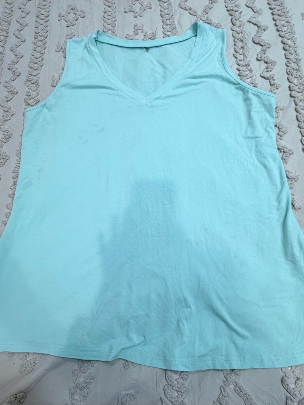 Amazon Women's Sleeveless V-Neck Tank Top - Aqua